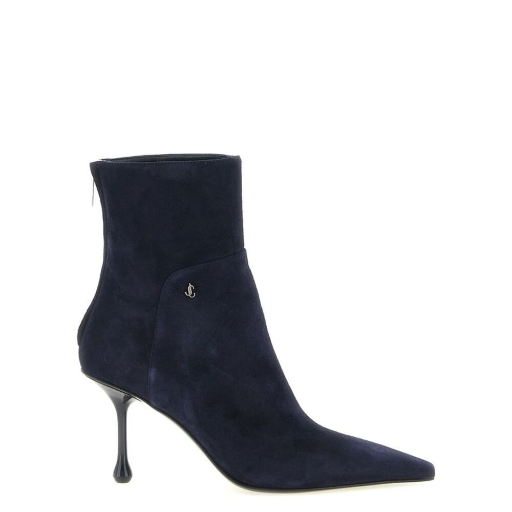 Jimmy Choo Blue Leather Ankle Women's Boots